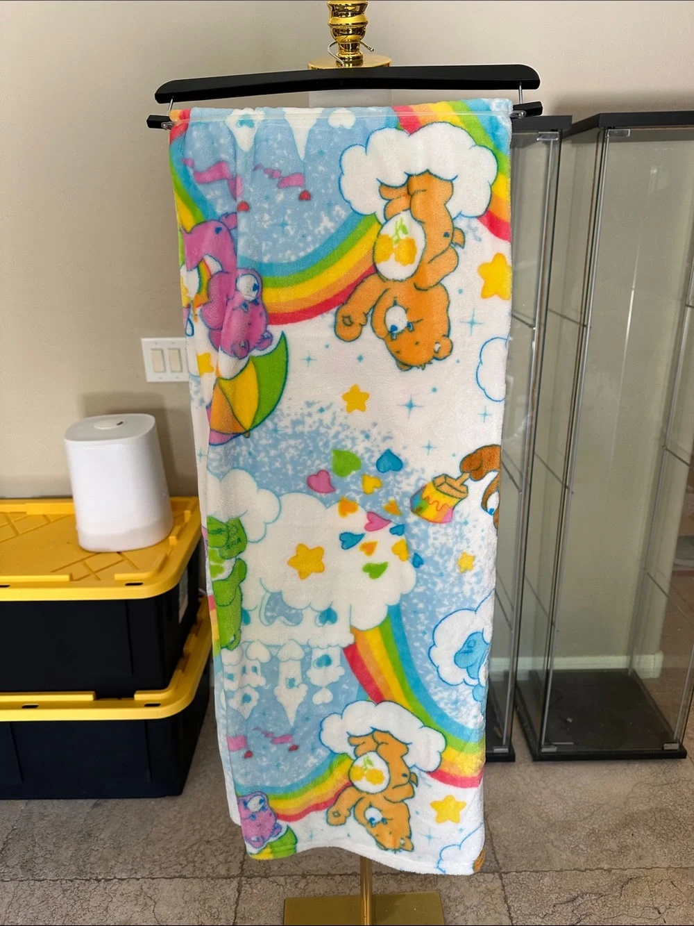 Care Bears Multicolor Rainbow Plush Throw